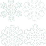 Collection of 4 free printable Snowflake for Christmas and Winter Decorating