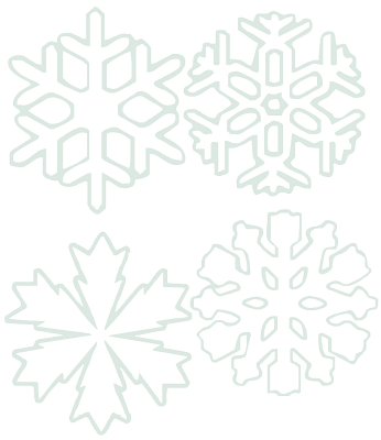 Another collection of 4 Snowflakes to print, color and cut out