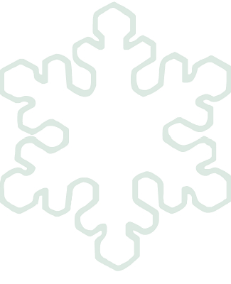 Six sided rounded edge Snowflake