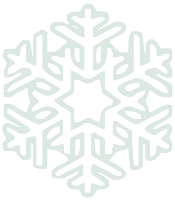 Six pointed Snowflake with detailed area to color