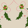 Deck the Halls Christmas holiday bookmark size printable song lyrics.