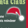 Here Comes Santa Claus Christmas holiday bookmark size printable song lyrics.